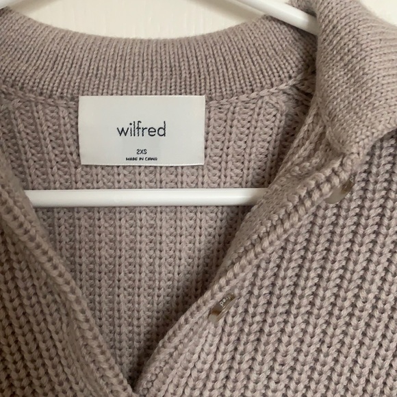 NWT Aritzia Wilfred Nasim Sweater in Heather Trace Size XXS - Picture 7 of 9